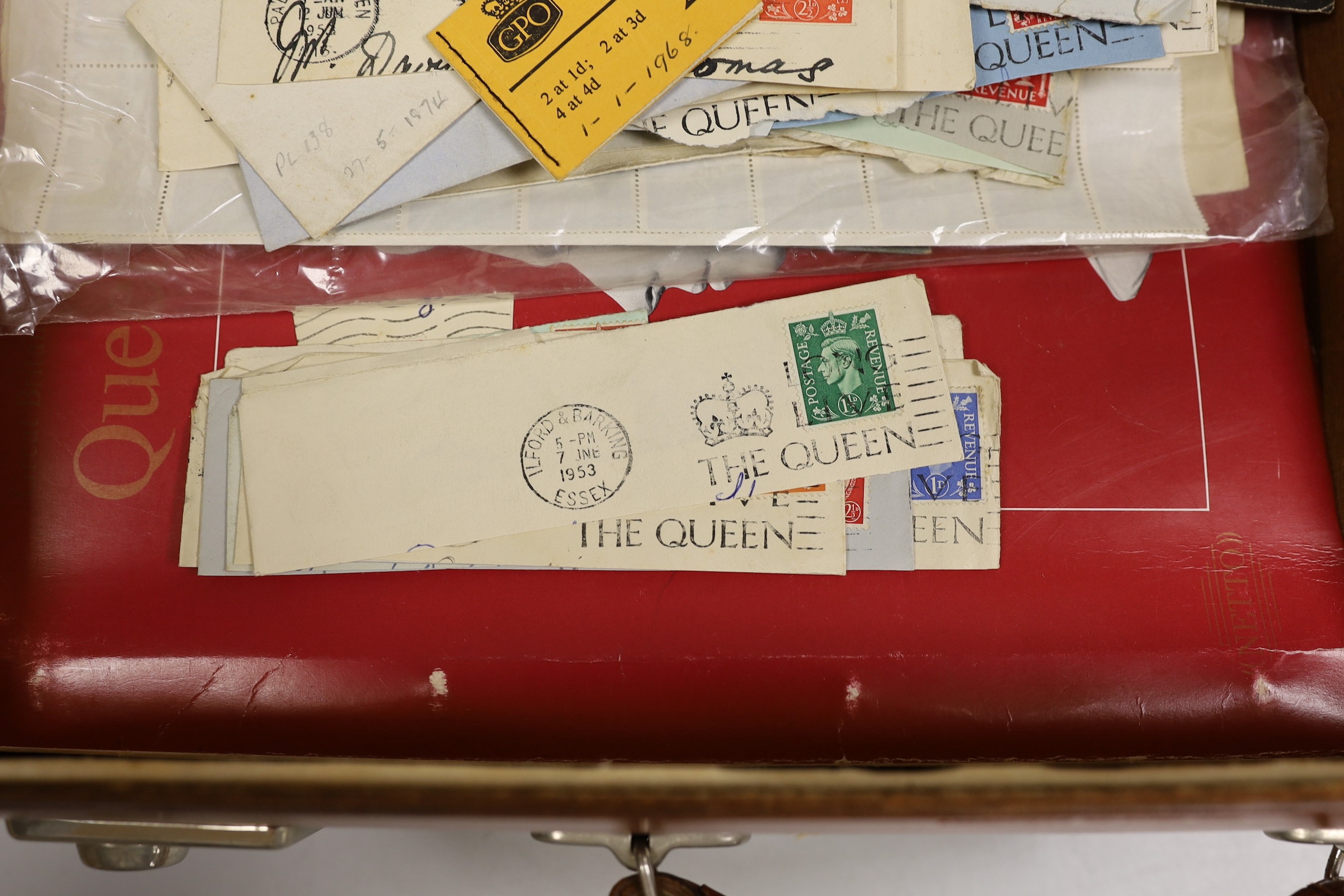 A suitcase of stamps